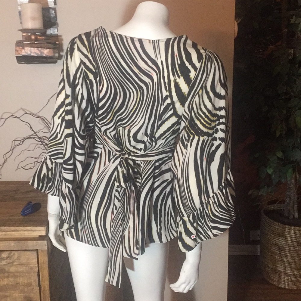 Betsey Johnson Zebra Blouse - Picture 2 of 5